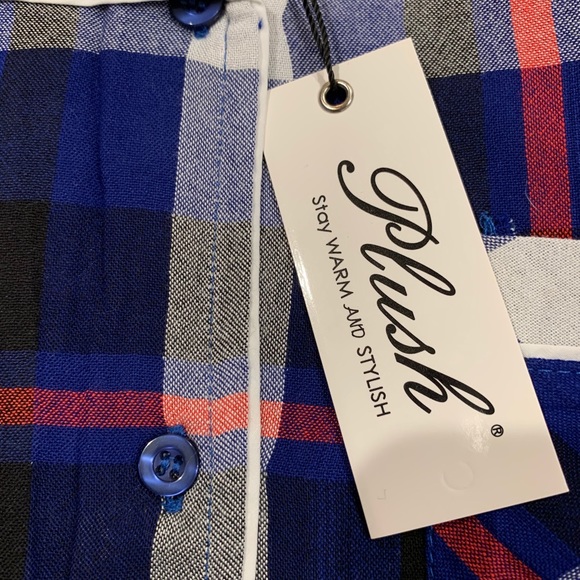 New Revolve/Shopbop Plush Plaid PJ Set. XS - Picture 9 of 13